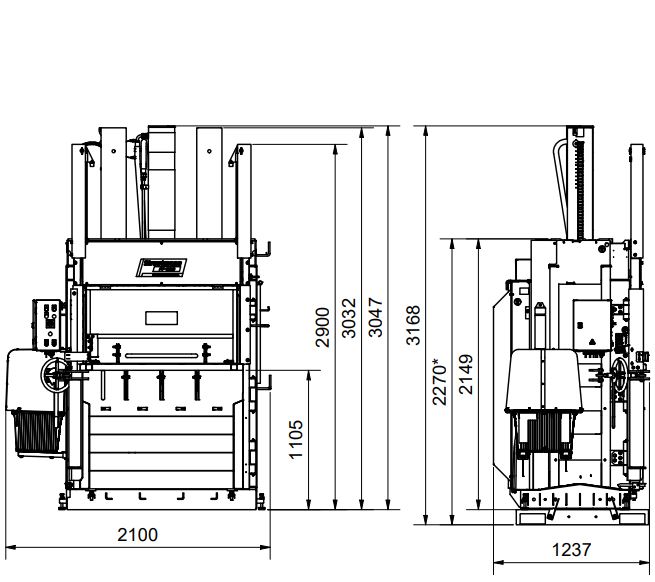 Вертикальный пресс STRAUTMANN PP1208 архитектура