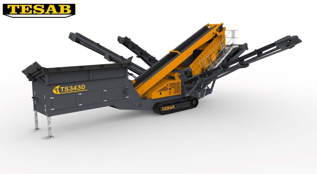 Мобильный грохот TESAB TS 3430 фото